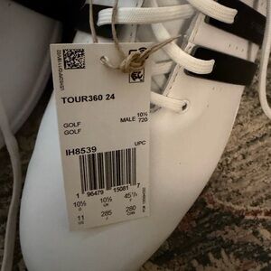 White and Black Golf Shoes adidas brand new. Size 11